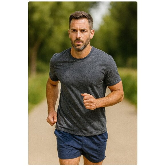 Birddogs Shorts Mens Medium Blue Quick Dry Lined Zipper Pocket Athletic Running - Picture 1 of 6